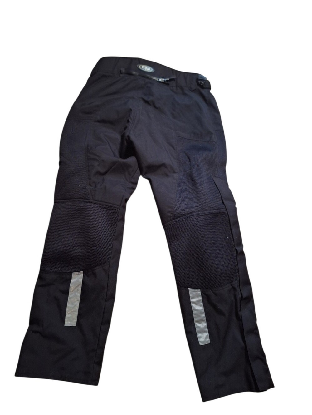 OSI Men's Black Motorcycle Pants 3XL Padded Zippers Pockets Used